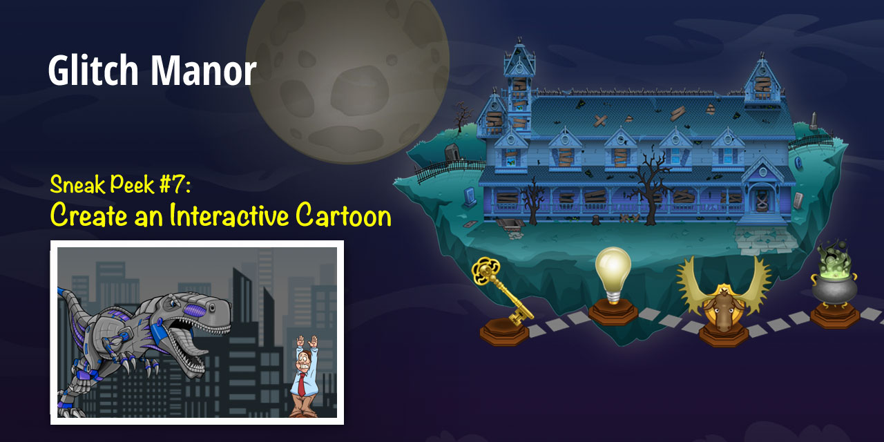 Tynker Glitch Manor Interactive Cartoon