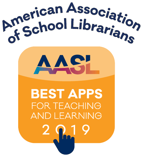 Winner of Best App, American Association of School Librarians